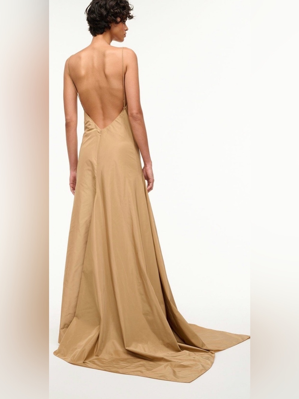 STAUD MAXI LEONARDO DRESS FAWN - Picture 3 of 5